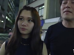 Insatiable chinese Aiko does a threesome with his beau