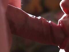Close up doggystyle & blowjob. Slow-motion