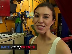 Tiffany Doll, the mechanic sexy girl, gonzo threeway