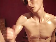 Anorexic Girl Oiled and Drilled