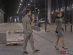 Spitroasted european enjoys multiracial 3some