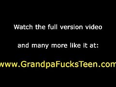Teenie humped by elder guy