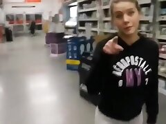 Stranger girl gargles my jizz-shotgun in Walmart