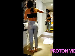 Shower backstage fucking with the new-comer Elisa Santos