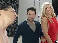 Nasty admirer stalks male superstar until she can nail him