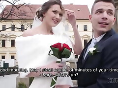 HUNT4K. Married couple decides to sell brides pussy for good price