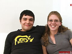 Lean Wifey with glasses fucks a BBC infront of the cuckold