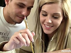MMVFilms Older man gargling cum out of a teen her gash