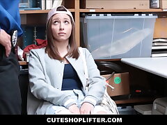 Ultra-cute Teenager Caught Stealing a. Poked Rigid By Horny Security Guard