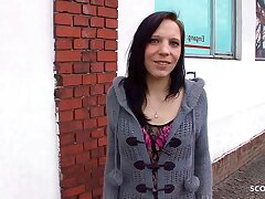 Slender German School Woman Pickup and Casting Boink by senior Fellow