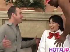 Aimi Shirase in interracial 3some