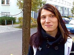 GERMAN School Female PICKUP AND FUCK BY HUGE Salami Audition