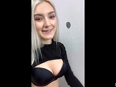 Teenager slut got a phat cum-shot in the fitting room - Eva Elfie