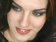 Licking and munching good-sized spunk-pumps