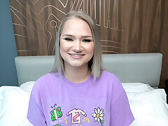 This sexy fresh teenie has a fat ass and luvs gargling cock