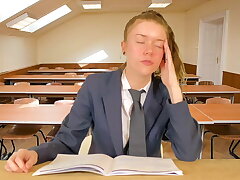 Educator Makes Schoolgirl Wet Herself
