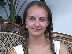 First-ever time naked in front of the camera and the twat is already smacking