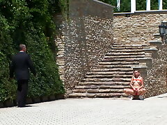 Teenie Sugar gets to do her first threesome but daddy wants to see