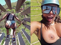 BANGBROS - Miles Lengthy On Vaca With Curvy Cuban MILF Luna Star, Zip Lining And Having The Time Of Their Lives