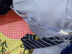 Techer and schoolgirl School gf outdoor fucking pussy doggie fuck-fest Village lady