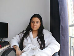 my stepsister demonstrates the entire university that she is not lesbian- Melanie Caceres- Milan (el grafield)- pornography in Spanish.