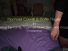 Enormous Tit Step-Mom Rachael Cavalli and Sofie Reyez Nail Enormous Manstick Step-Bro