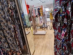 Risky Public Flashing Boobs I Flash my Boobs to a guy working in Sadism Department Shop Real Stranger