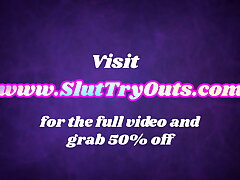 Petite hardcore slut frigs vulva before vulva pounded