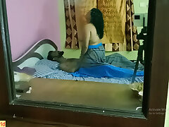 Scorching hard-core milf bhabhi deepthroating devor dick but his pipe going down!! real raunchy hookup