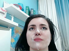Teenie is dreaming about mass ejaculation