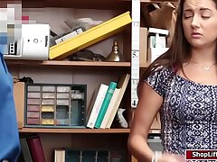 Shoplifter Lily gargles LPs huge lollipop