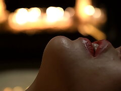 Kiki Kawaii - Supah Molten Japanese Ejaculations in Front of the Fireplace - 4k