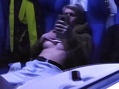 Getting off in the public train. Mounds and Orgasm!