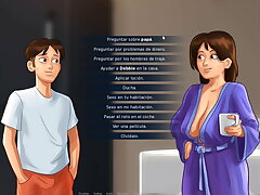 Summertime Saga Cap 11 - Tearing up My Stepmom In My Sofa