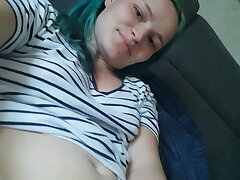 Wanking fur covered teenage