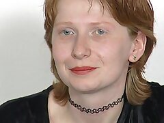 Ultra-cute ginger-haired teen gets a plenty of of cum on her face - 90's retro pulverize