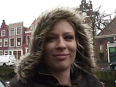 Mischievous Dutch ash-blonde teen with sexy pulverized hard!