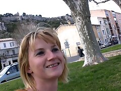 Super-cute french teenager is doing an anal audition in her hometown