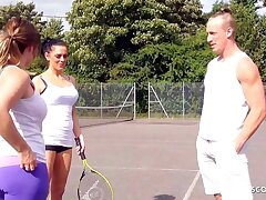 Hot Mom Jess tricked to Nail by Sonnies finest Acquaintance after Tennis match