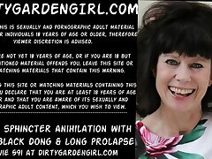 Assfuck bung anihilation with giant black cumbot & long prolapse