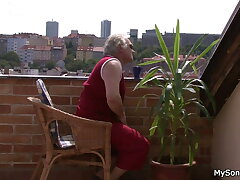 He finding senior guy younger woman shagging