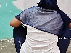 Indian Desi employee chick beaver tearing up with manager outdoor Sex mms videos