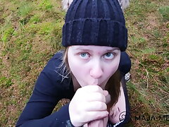 Outdoor fuckfest with super-cute chubby girl Maja