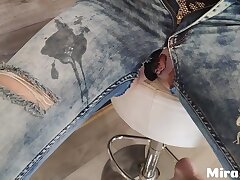 Torn her jeans and to shag