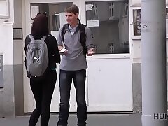 HUNT4K. Man pays enthralling tourist currency for quickie at his place