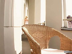 Cheating girlfriend gets busted fucked by father in law