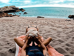 Sex on the Beach on Holiday with horny girlfriend