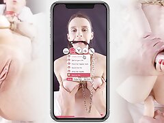 Tough Bdsm mobile Game with Pauline Cooper. Determine what to do her next !