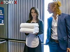 PURGATORYX Naughty motel maid Charly Summer pounds a client