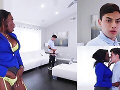 BANGBROS - Dark-hued MILF Osa Cute Showcasing Her Draped Son-in-law Some Love